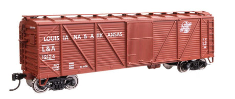 40' ARA Single Sheathed Boxcar with Dreadnaught Ends - Ready to Run -- Louisiana & Arkansas #12124-1