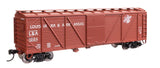 40' ARA Single Sheathed Boxcar with Dreadnaught Ends - Ready to Run -- Louisiana & Arkansas #12124-2