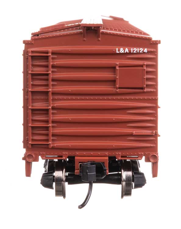 40' ARA Single Sheathed Boxcar with Dreadnaught Ends - Ready to Run -- Louisiana & Arkansas #12124-4