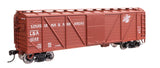 40' ARA Single Sheathed Boxcar with Dreadnaught Ends - Ready to Run -- Louisiana & Arkansas #12149-1