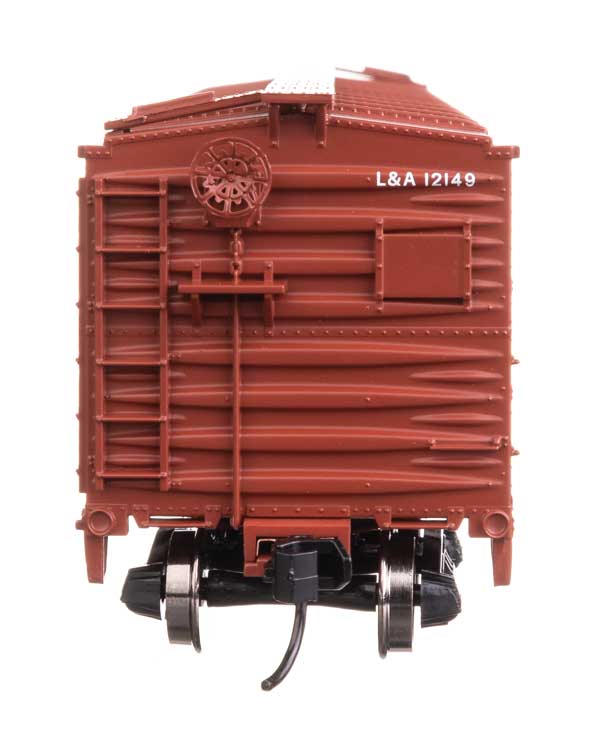 40' ARA Single Sheathed Boxcar with Dreadnaught Ends - Ready to Run -- Louisiana & Arkansas #12149-3
