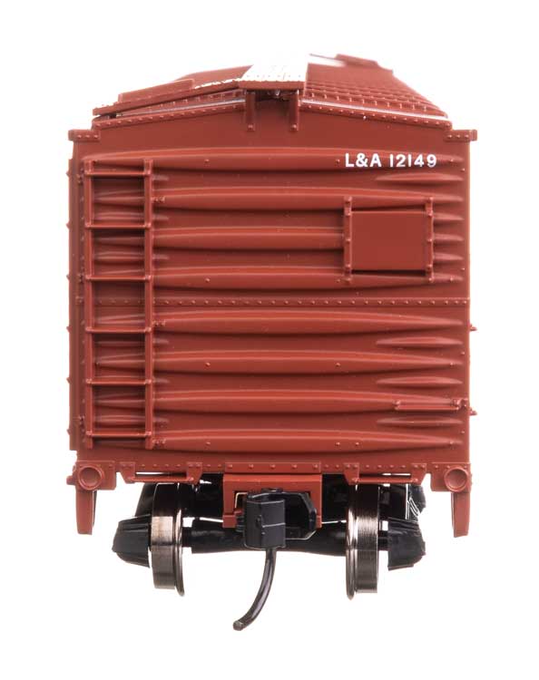 40' ARA Single Sheathed Boxcar with Dreadnaught Ends - Ready to Run -- Louisiana & Arkansas #12149-4