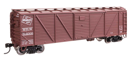 40' ARA Single Sheathed Boxcar with Dreadnaught Ends - Ready to Run -- Milwaukee Road #714003-1
