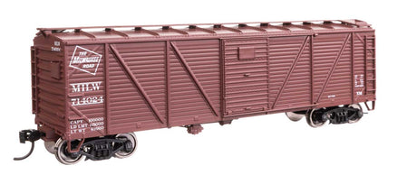 40' ARA Single Sheathed Boxcar with Dreadnaught Ends - Ready to Run -- Milwaukee Road #714024-2