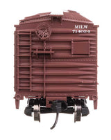 40' ARA Single Sheathed Boxcar with Dreadnaught Ends - Ready to Run -- Milwaukee Road #714024-3