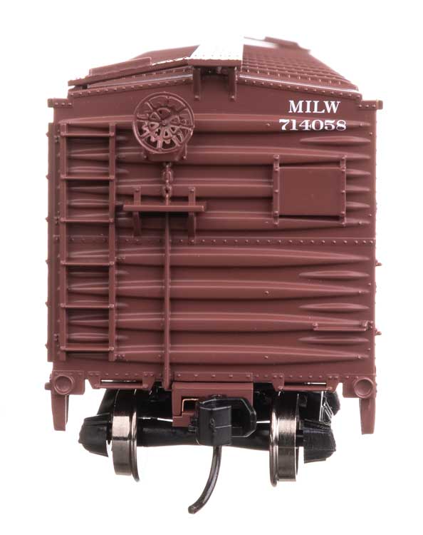 40' ARA Single Sheathed Boxcar with Dreadnaught Ends - Ready to Run -- Milwaukee Road #714059-3