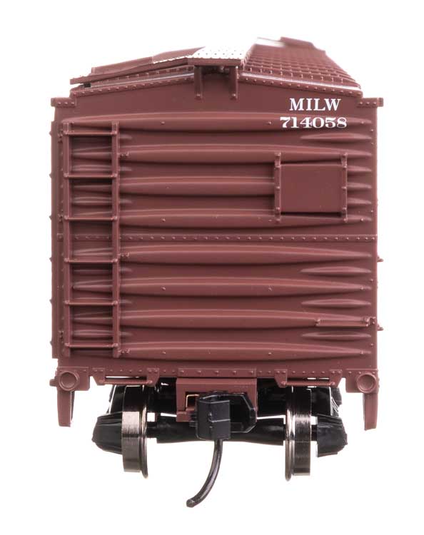 40' ARA Single Sheathed Boxcar with Dreadnaught Ends - Ready to Run -- Milwaukee Road #714059-4