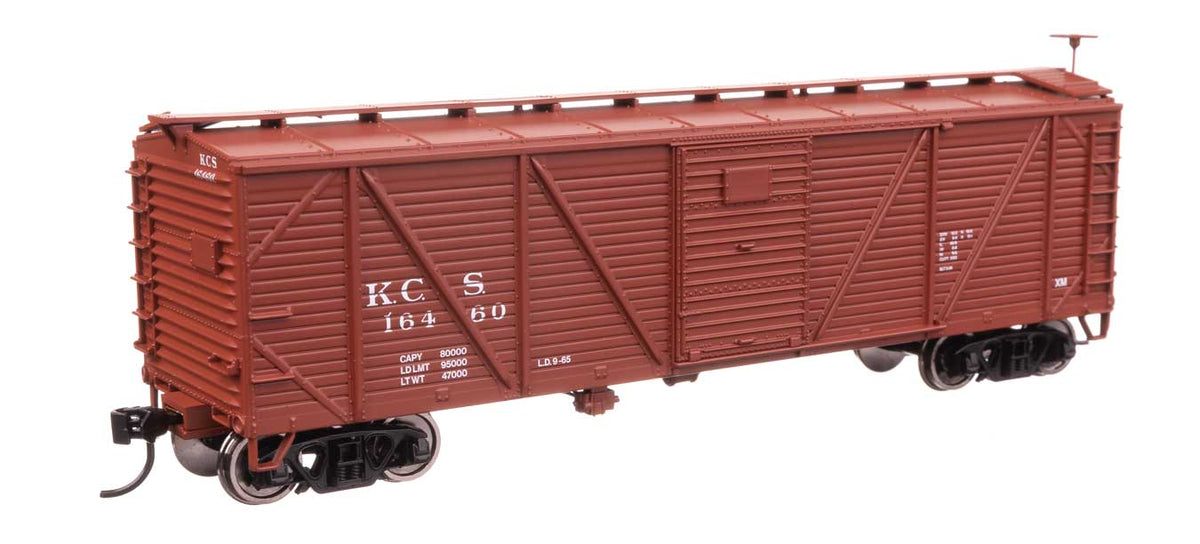 40' ARA Single Sheathed Boxcar - Ready to Run -- Kansas City Southern #16460-2