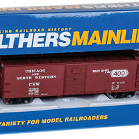 40' Rebuilt Steel Boxcar - Ready To Run -- Chicago & North Western(TM) #3383 (Boxcar Red, "Route of the 400" Slogan)