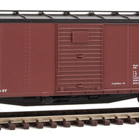 40' Rebuilt Steel Boxcar - Ready To Run -- Detroit, Toledo & Ironton #11545 (Boxcar Red, black; Compass Logo)