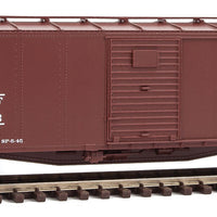 40' Rebuilt Steel Boxcar - Ready To Run -- St. Louis-San Francisco #128343 (Boxcar Red, black; Frisco Coonskin Logo)