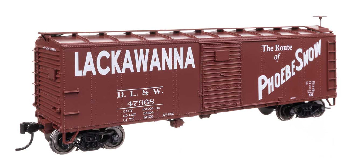 40' Steel Boxcar with Murphy Ends - Ready to Run -- Delaware, Lackawanna & Western #47707-2