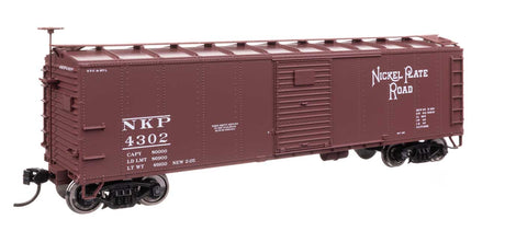 40' Steel Boxcar with Murphy Ends - Ready to Run -- Nickel Plate Road #4302-1