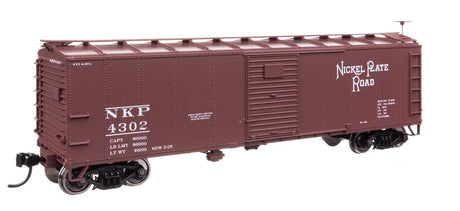 40' Steel Boxcar with Murphy Ends - Ready to Run -- Nickel Plate Road #4302-2