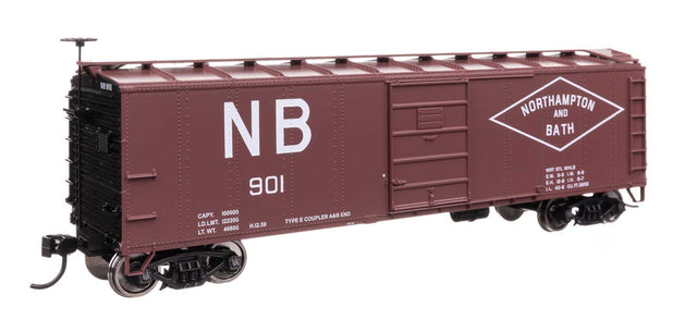 40' Steel Boxcar with Murphy Ends - Ready to Run -- Northampton & Bath #901-1