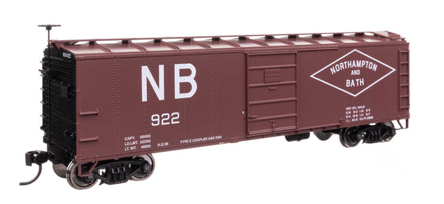 40' Steel Boxcar with Murphy Ends - Ready to Run -- Northampton & Bath #922-1