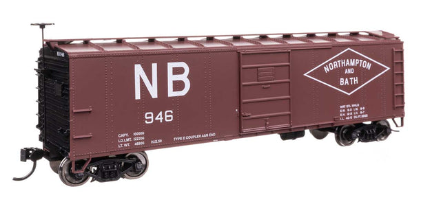 40' Steel Boxcar with Murphy Ends - Ready to Run -- Northampton & Bath #946-1