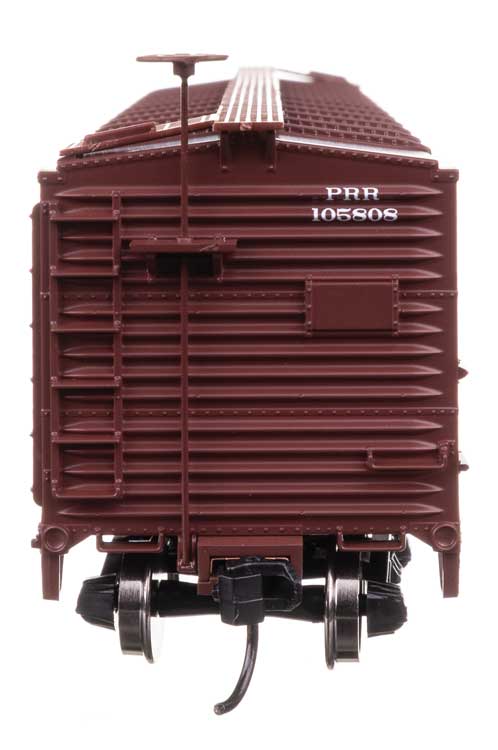 40' Steel Boxcar with Murphy Ends - Ready to Run -- Pennsylvania Railroad #105808-3