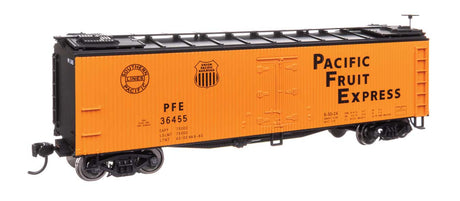 40' Early Reefer - Ready To Run -- Pacific Fruit Express SP/UP #36455-2