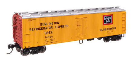 40' Wood Reefer with Steel ends - Ready to Run -- Chicago Burlington & Quincy #74504-1