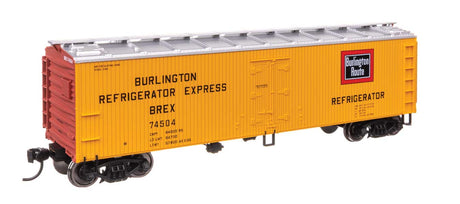 40' Wood Reefer with Steel ends - Ready to Run -- Chicago Burlington & Quincy #74504-2