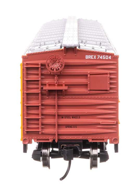 40' Wood Reefer with Steel ends - Ready to Run -- Chicago Burlington & Quincy #74504-3