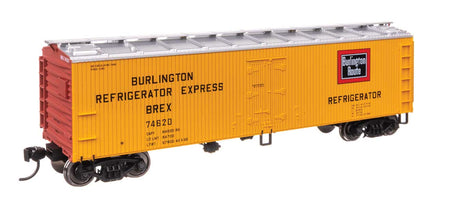 40' Wood Reefer with Steel ends - Ready to Run -- Chicago Burlington & Quincy #74620-2