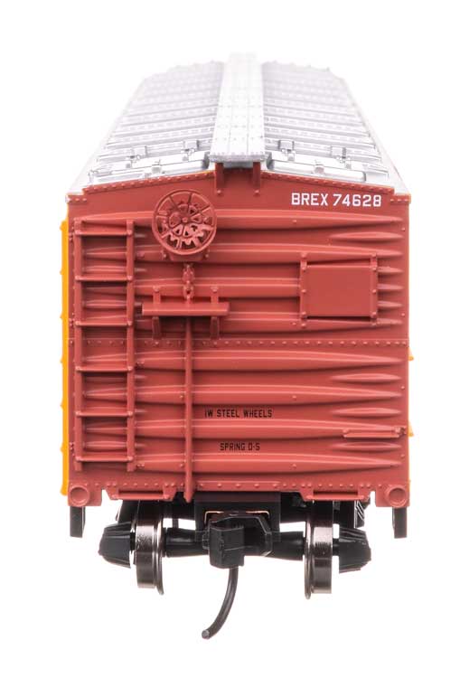 40' Wood Reefer with Steel ends - Ready to Run -- Chicago Burlington & Quincy #74628-3