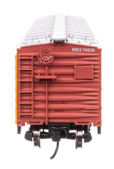 40' Wood Reefer with Steel ends - Ready to Run -- Chicago Burlington & Quincy #74628-3