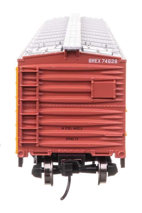 40' Wood Reefer with Steel ends - Ready to Run -- Chicago Burlington & Quincy #74628-4