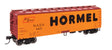 40' Wood Reefer with Steel ends - Ready to Run -- Hormel NADX #423-1