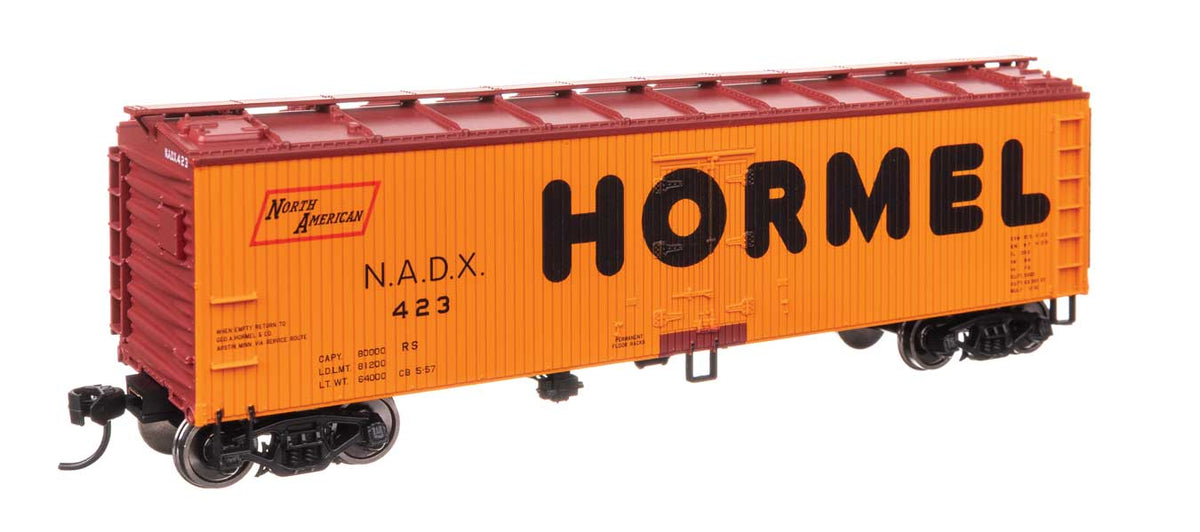 40' Wood Reefer with Steel ends - Ready to Run -- Hormel NADX #423-2