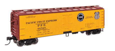 40' Wood Reefer with Steel ends - Ready to Run -- Pacific Fruit Express #66525-1