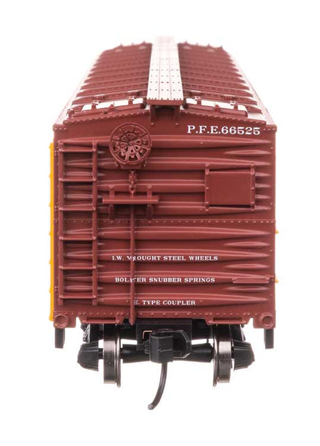 40' Wood Reefer with Steel ends - Ready to Run -- Pacific Fruit Express #66525-3