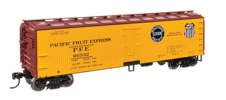 40' Wood Reefer with Steel ends - Ready to Run -- Pacific Fruit Express #66532-1