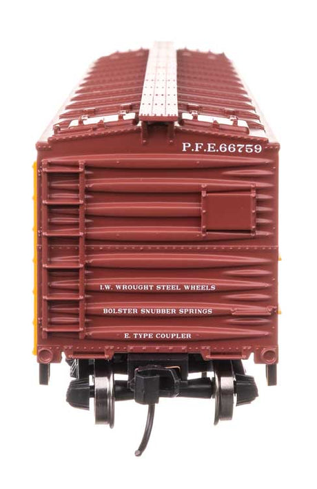 40' Wood Reefer with Steel ends - Ready to Run -- Pacific Fruit Express #66759-4
