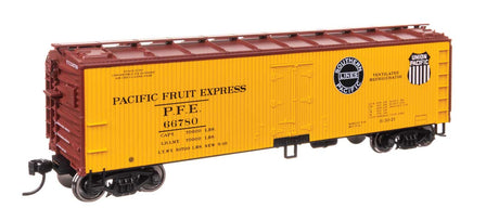 40' Wood Reefer with Steel ends - Ready to Run -- Pacific Fruit Express #66780-1