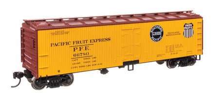 40' Wood Reefer with Steel ends - Ready to Run -- Pacific Fruit Express #66780-2