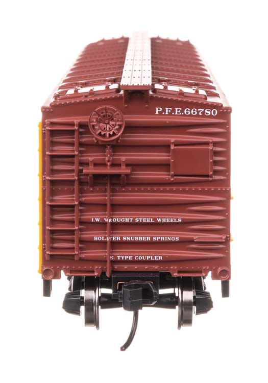 40' Wood Reefer with Steel ends - Ready to Run -- Pacific Fruit Express #66780-3