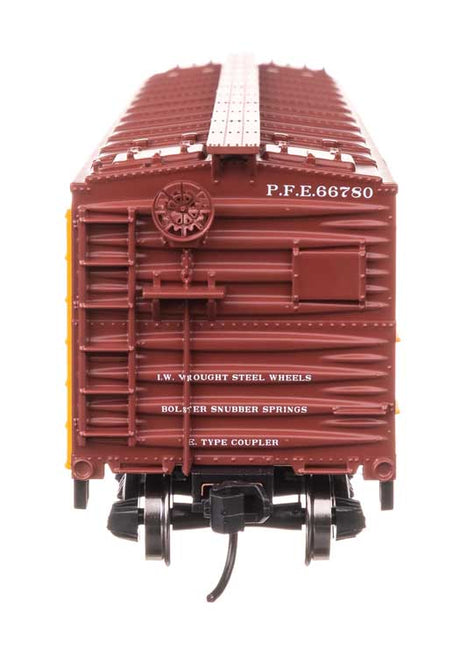 40' Wood Reefer with Steel ends - Ready to Run -- Pacific Fruit Express #66780-3