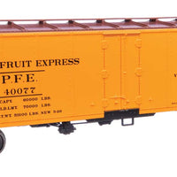 40' Steel Reefer with Dreadnaught Ends - Ready To Run -- Pacific Fruit Express(TM) #40077 (Overland Logo Side 1/SP Lines Logo Side 2)
