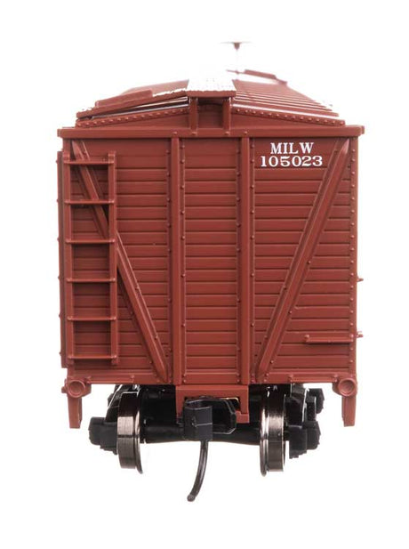 40' Wood Stock Car - Ready to Run -- Milwaukee Road #105023-4