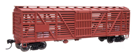 40' Wood Stock Car with Dreadnaught ends - Ready to Run -- Data Only-2