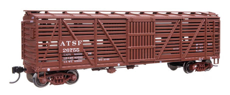 40' Wood Stock Car with Dreadnaught ends - Ready to Run -- Santa Fe #26755-2