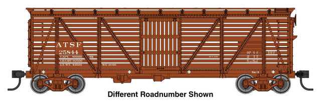 40' Wood Stock Car with Dreadnaught ends - Ready to Run -- Santa Fe #27164-1
