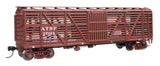 40' Wood Stock Car with Dreadnaught ends - Ready to Run -- Santa Fe #27164-2