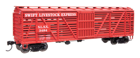 40' Wood Stock Car with Dreadnaught ends - Ready to Run -- Swift #3484-2