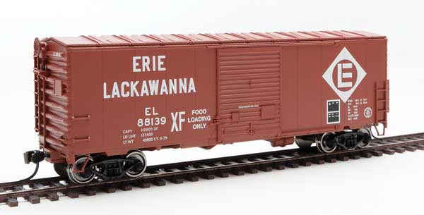 40' ACF Modernized Welded Boxcar w/8' Youngstown Door - Ready to Run -- Erie-Lackawanna #88139-1
