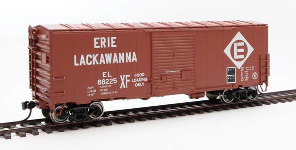 40' ACF Modernized Welded Boxcar w/8' Youngstown Door - Ready to Run -- Erie-Lackawanna #88225-1