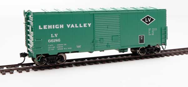 40' ACF Modernized Welded Boxcar w/8' Youngstown Door - Ready to Run -- Lehigh Valley #66186-1